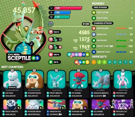 mega sceptile counters